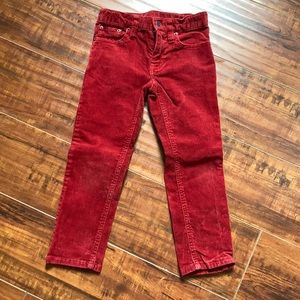Polo Ralph Lauren red corduroy pants